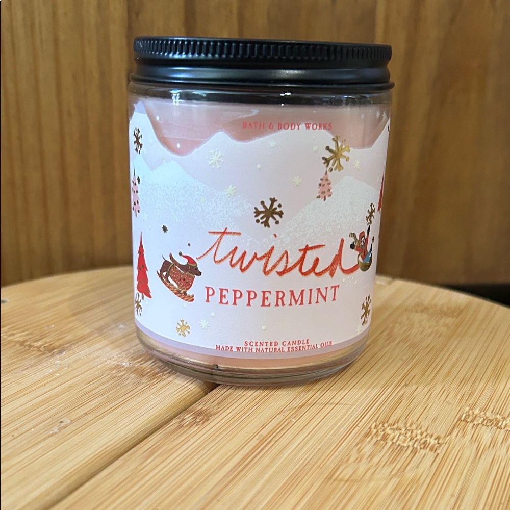Bath & Body Works Twisted Peppermint Candle